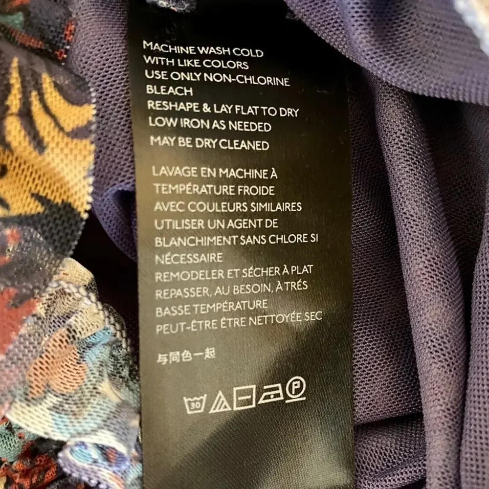 Anthropologie Ines Smocked Surplice Blouse Top, XS - Picture 7 of 8